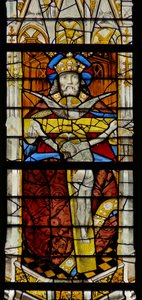 Window depicting the Trinity