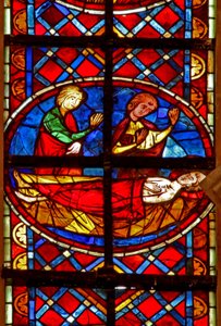 Window depicting the death of St Vincent
