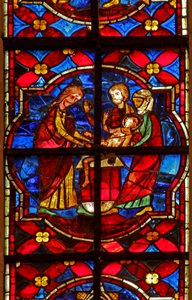 Window depicting the circumcision of St John the Baptist