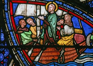Life of St Eustache: He Sets Off with His Family to Egypt by French School