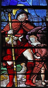 Window depicting St Roche