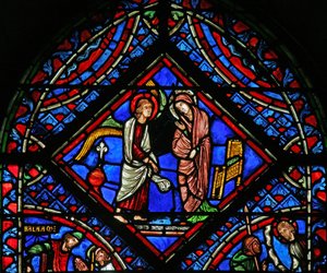 Window depicting the Annunciation by French School