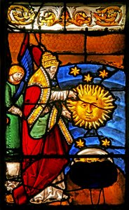 Creation of the Sun and Moon by French School