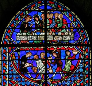 Window depicting the Marriage at Cana