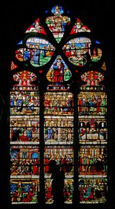 Window depicting St Louis by French School