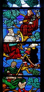 Window depicting King David Prophets on the Tree of Jesse by French School