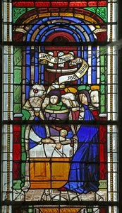 Window depicting the Circumcision by French School