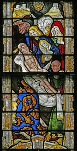 Window w6 depicting the Entombment by French School