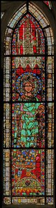 Window depicting Charles (the Fat) by French School