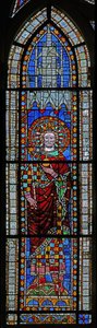 Window depicting Emperor Lotharius by French School