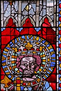 Window depicting Louis, son of Lotharius II by French School