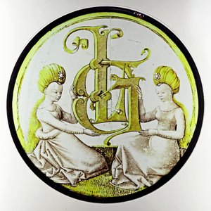 Window w80 Depicting the Monogram of Laurent Gyrard by French School