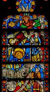 Window 8 depicting details of the Tree of Life (detail) by French School