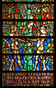 Window 8 depicting details of the Tree of Life (detail) by French School