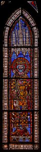 Window depicting Charlemagne by French School