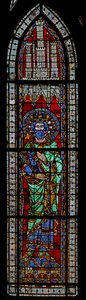 Window depicting Charles Martel by French School