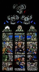 Window depicting the events at Simon