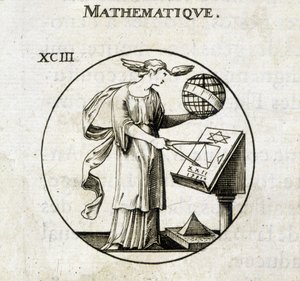 Woman with Compass and Globe, Personification of Mathematics by French School