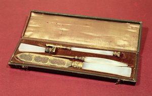 Writing set given to his wife, Eveline Hanska by Honore de Balzac
