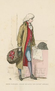Young French dandy of the reign of Louis XVI, 18th Century by French School
