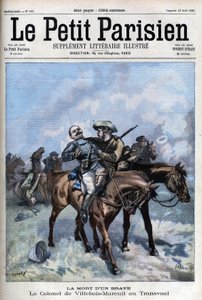 Death of General Villebois Mareuil during the Boer War (1899-1902) - in "Le Petit Parisien"
