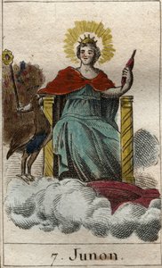 Representation of Juno, Queen of the Gods, Wife and Sister of Jupiter. From 