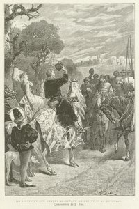 They Went Out to the Fields Before the Duke and Duchess by French School