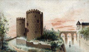 View of the Chateau of Cinq Mars (Indre et Loire) by French School