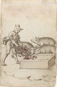A Fool Feeding Flowers to Swine