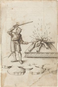 Do Not Poke the Fire with a Sword by French early 16th Century