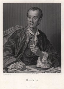 Portrait of the Writer, Essayist and Philosopher Denis Diderot by French master.