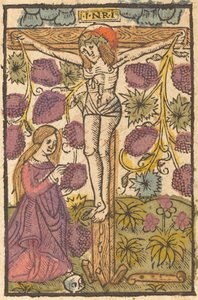 Christ on the Cross with a Grape Vine by French or Netherlandish 15th Century