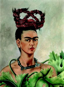 Self-Portrait with Braid by Frida Kahlo