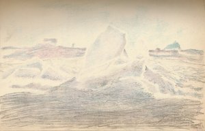 Ice near the Fram, 4th July 1894 by Fridtjof Nansen