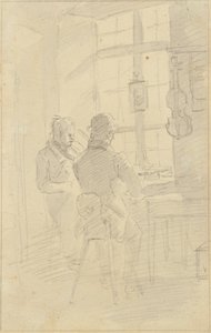 Two Men Playing Violin