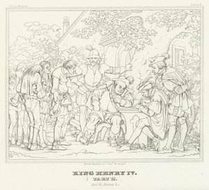 King Henry IV, Part II, Act III, Scene 2 by Friedrich August Moritz Retzsch