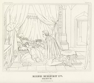 King Henry IV, Part II, Act IV, Scene 4 by Friedrich August Moritz Retzsch