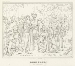 King Lear, Act II, Scene 4 by Friedrich August Moritz Retzsch