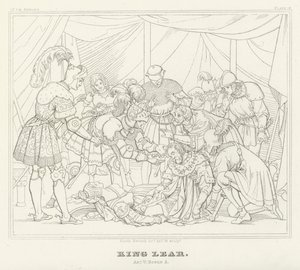 King Lear, Act V, Scene 3 by Friedrich August Moritz Retzsch