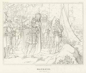 Macbeth, Act V, Scene 5 by Friedrich August Moritz Retzsch