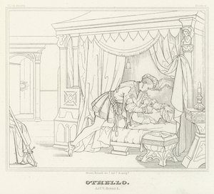 Othello, Act V, Scene 2 by Friedrich August Moritz Retzsch
