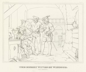 The Merry Wives of Windsor, Act I, Scene 3 by Friedrich August Moritz Retzsch