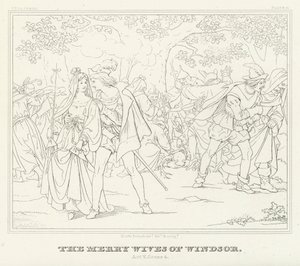 The Merry Wives of Windsor, Act V, Scene 4 by Friedrich August Moritz Retzsch