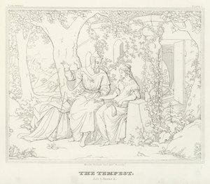 The Tempest, Act I, Scene 2 (engraving) by Friedrich August Moritz Retzsch