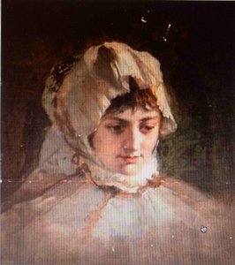 Painter Marie Weber (Cropped) by Friedrich August von Kaulbach