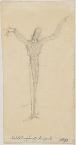 Caricature of Carl Lahmeyer as Conductor