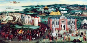 Meeting at the Field of the Cloth of Gold, 7th June 1520, after Hans Holbein the Elder by Friedrich Bouterwek