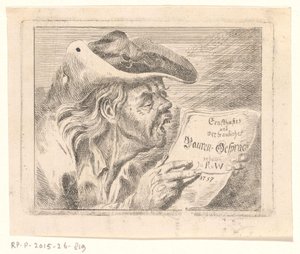 Bust of an Old Farmer with a Pamphlet in His Hands by Friedrich Christian Gottlieb Geyser (possibly)