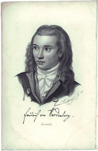 Portrait of the poet Novalis by Friedrich Eduard Eichens
