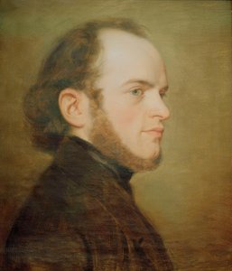 Portrait of Young Adolph Menzel